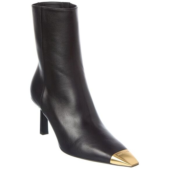 Ferragamo Amelia Leather Bootie, Black - Picture 1 of 5